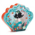 Djeco - Siluettepussel, Aquatic paradise, 54 pcs