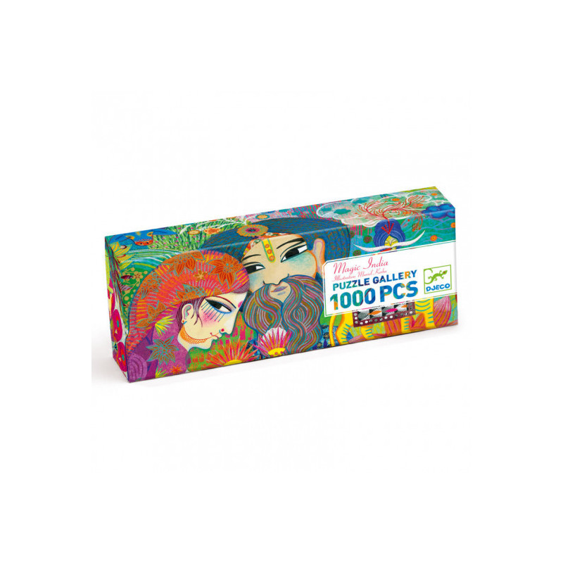 Djeco - Puzzle Gallery, Magic India, 1000 pcs - FSC MIX