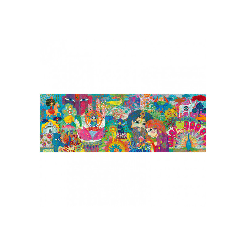 Djeco - Puzzle Gallery, Magic India, 1000 pcs - FSC MIX