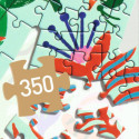 Djeco - PuzzArt, Monkey 350 pcs - FSC MIX