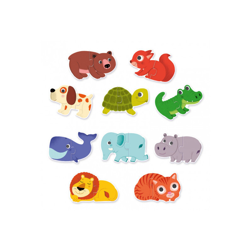 Djeco - Puzzle Duo Animals