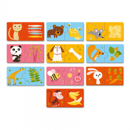 Djeco - Puzzle Duo - Dinner is ready