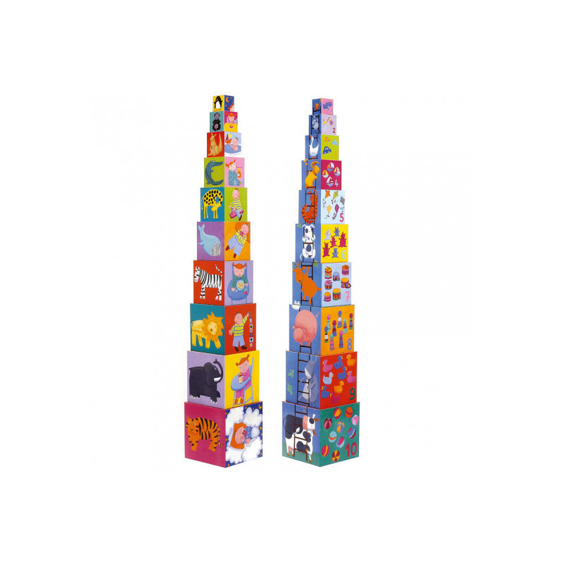 Djeco - 10 Funny Blocks