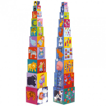 Djeco - 10 Funny Blocks