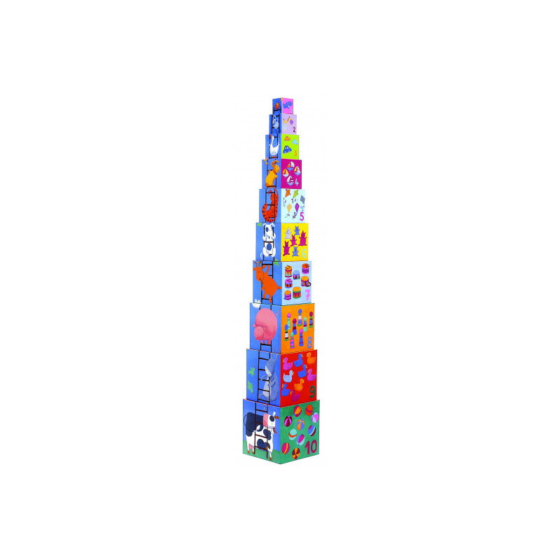 Djeco - 10 Funny Blocks