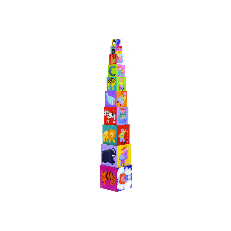 Djeco - 10 Funny Blocks