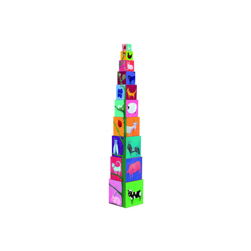 Djeco - 10 Nature and Animals Blocks