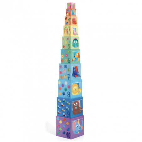 Djeco - 10 Rainbow blocks