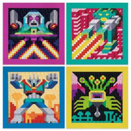 Djeco - Pixel Weaving: Invaders