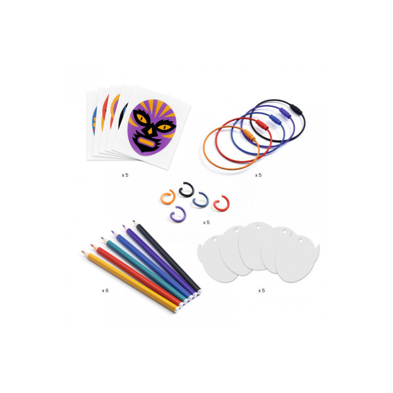 Djeco - Artistic Plastic - Wrestler Keyring