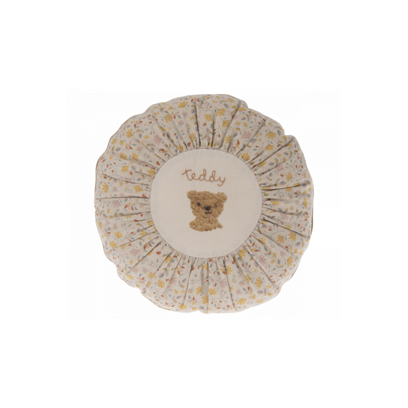 Maileg - Kudde Rund Small, Teddy Flower