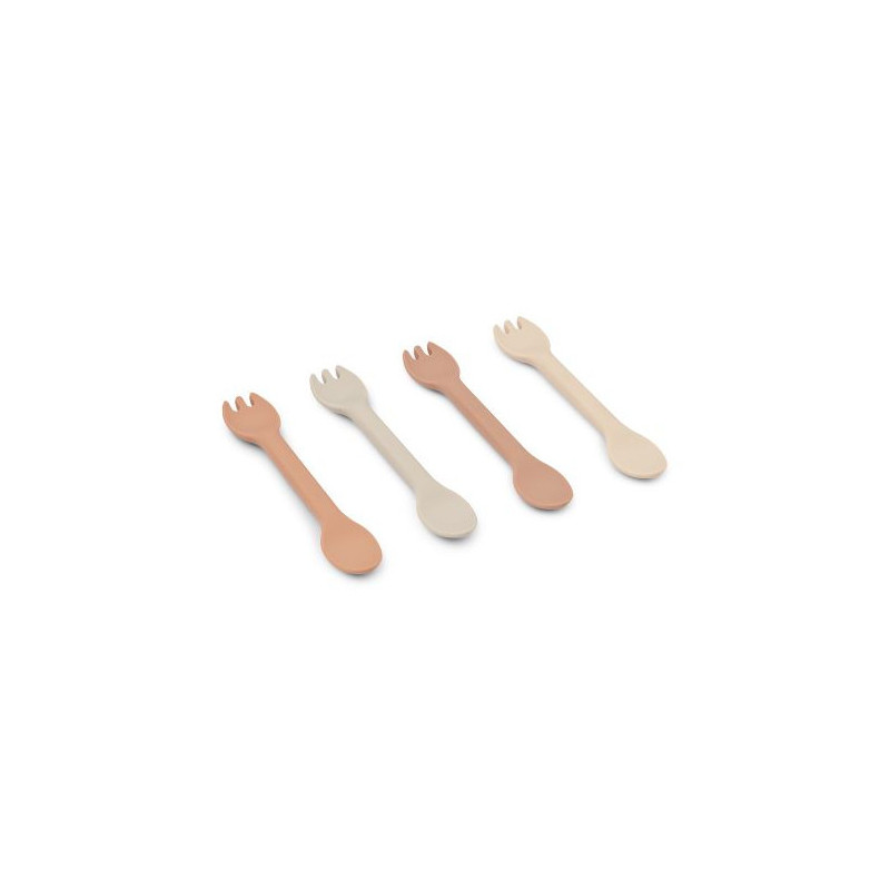 Liewood - Jan 2-1 bestick 4-Pack, Rose