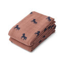 Liewood - Lewis Muslinfilt 2-Pack, Horses Dark Rosetta