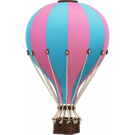 Super Balloon - Luftballong Small Turkos/ljusrosa