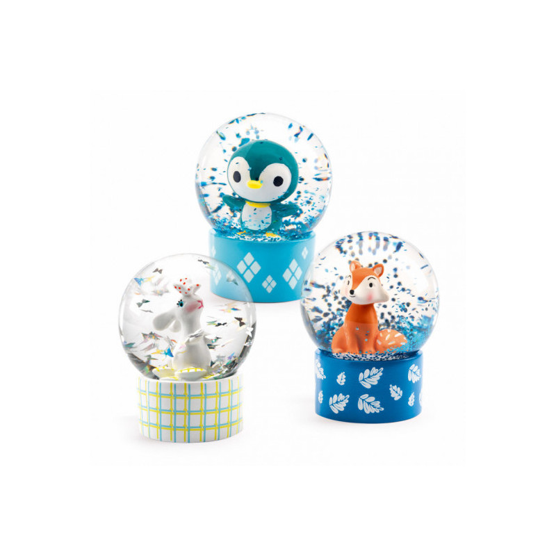 Djeco - Mini snöglob, So wild - räv