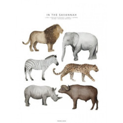 Fashionell - Poster, In the Savannah 50x70cm