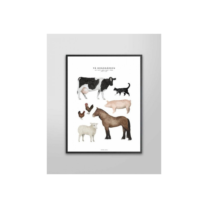 Fashionell - Poster, In the Barn 50x70 cm