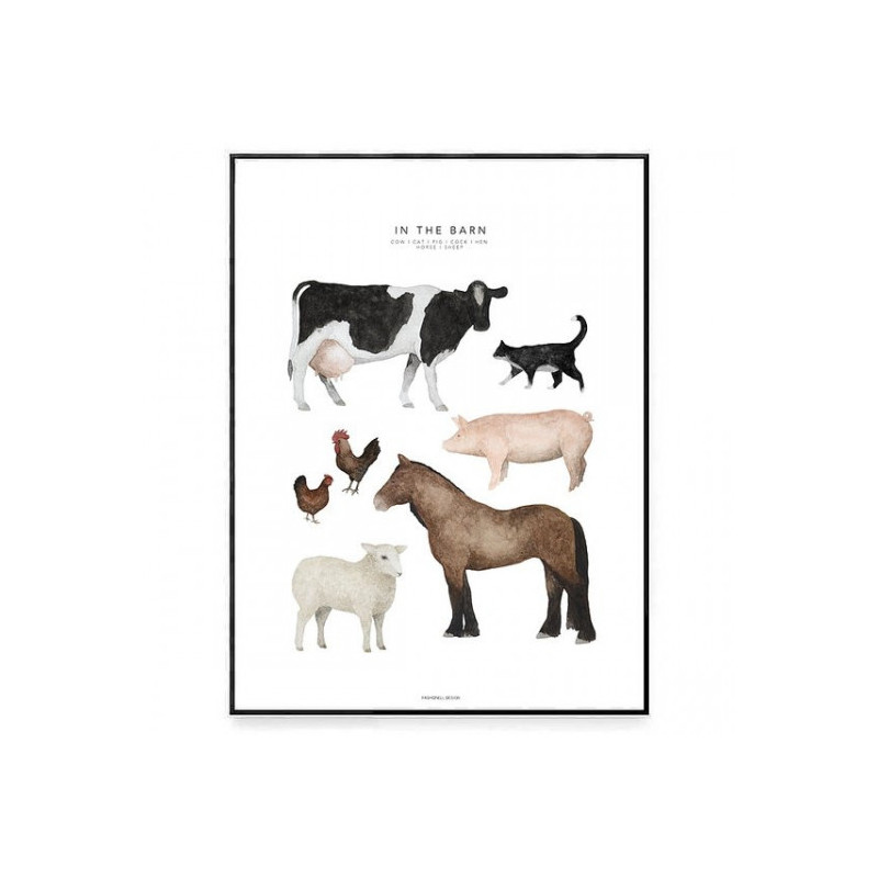 Fashionell - Poster, In the Barn 50x70 cm