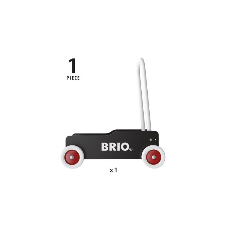 BRIO - Lära gå vagn, svart