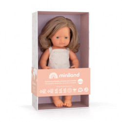 Miniland - Docka Elin med sparkdräkt, 38 cm