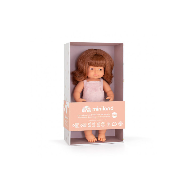 Miniland - Docka Julia med sparkdräkt, 38 cm