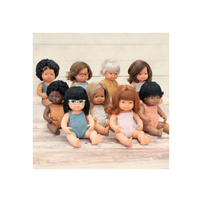 Miniland - Docka Valentina med sparkdräkt, 38 cm