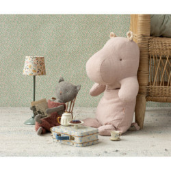 Maileg - Safari friends, Medium hippo - Light rose