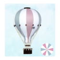 Super Balloon - Luftballong Small vit/ljusblå/rosa