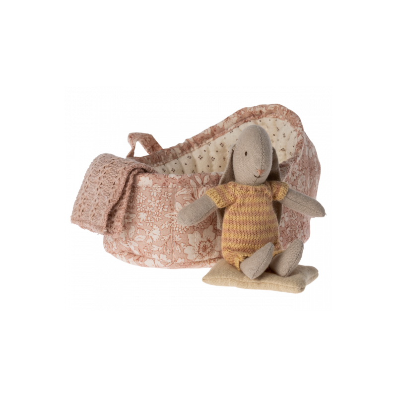 Maileg - Bunny in carry cot, Micro