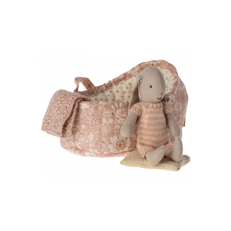 Maileg - Bunny in carry cot, Micro