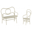 Maileg - Café set, Mouse, Small - Off white