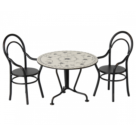 Maileg - Dining table, Set with 2 chairs