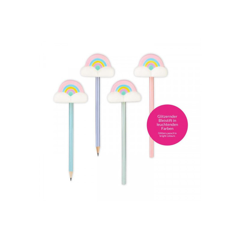 Trendhaus - GOOD FEELINGS Fluffy cloud pencils, 4 assorted