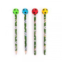 Trendhaus - TAKE AKTION FB Pencils & eraser football, 4 assorted