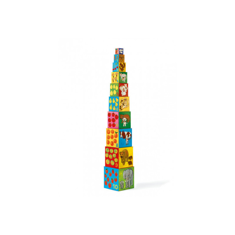 Djeco - 10 My Friends Blocks