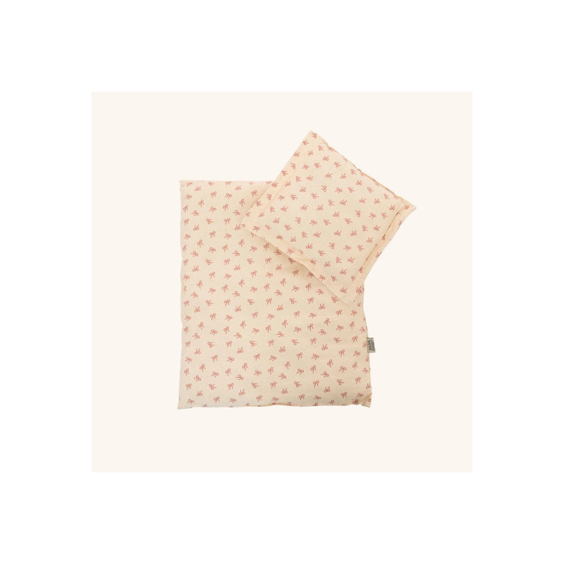 MAMAMEMO - Bed Set 50 cm, Pink Bow