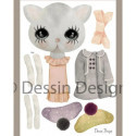 Dessin Design - Sprattelgubbe, "Jumping Jack" - Katt
