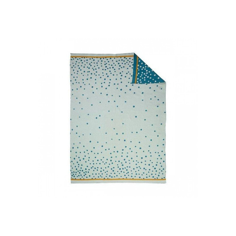 DonebyDeer - Filt, Happy Dots, Blue