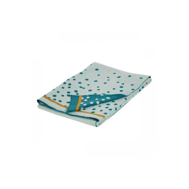 DonebyDeer - Filt, Happy Dots, Blue