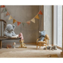Maileg - Sleeping kitten, Medium - Grey