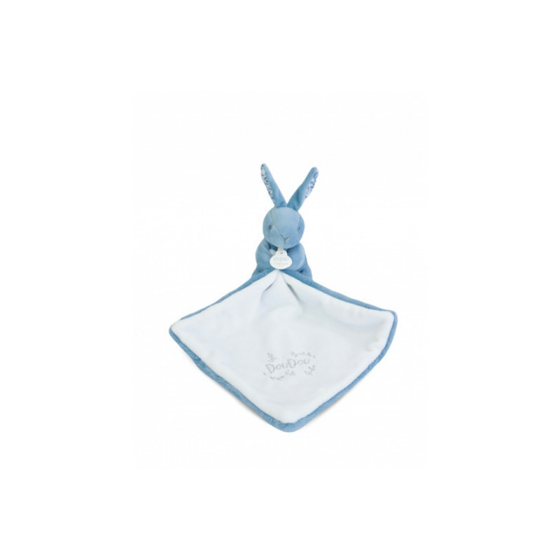 Doudou et Compagnie - BUNNY DOUDOU BUNNY with a comforter blue