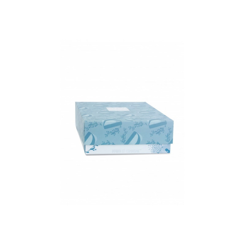 Doudou et Compagnie - BUNNY DOUDOU BUNNY with a comforter blue