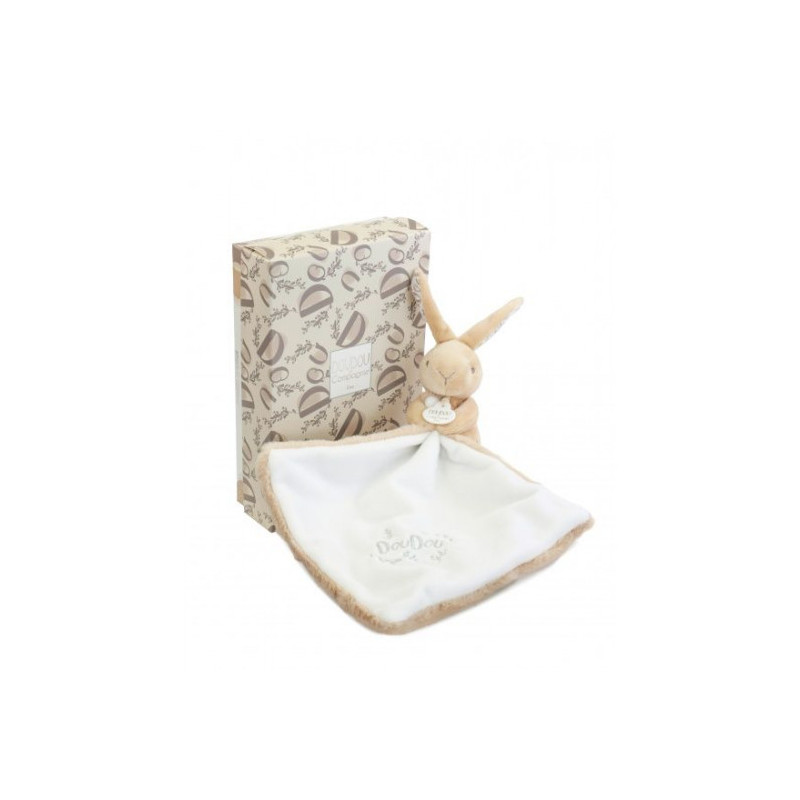 Doudou et Compagnie - BUNNY DOUDOU BUNNY with a comforter beige