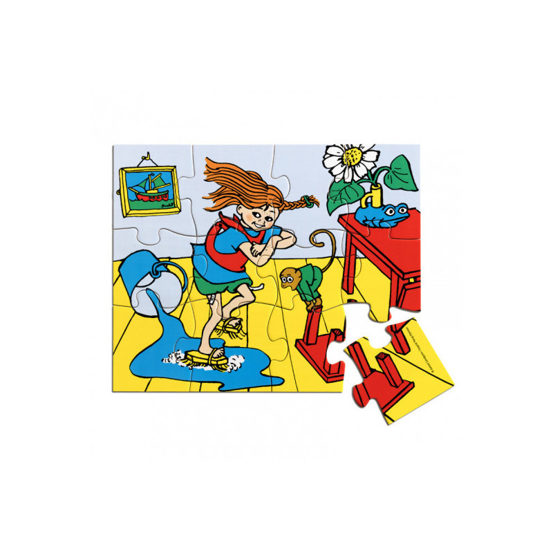 Pippi - Pippi Träpussel, 12 Bitar