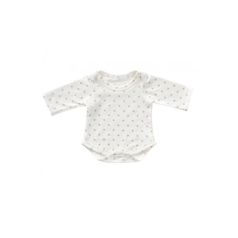 byAstrup - Body, Vit / Rosa prickar, 45cm
