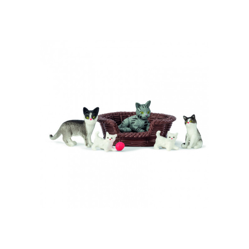 Lundby - Dockhustillbehör, Kattfamilj