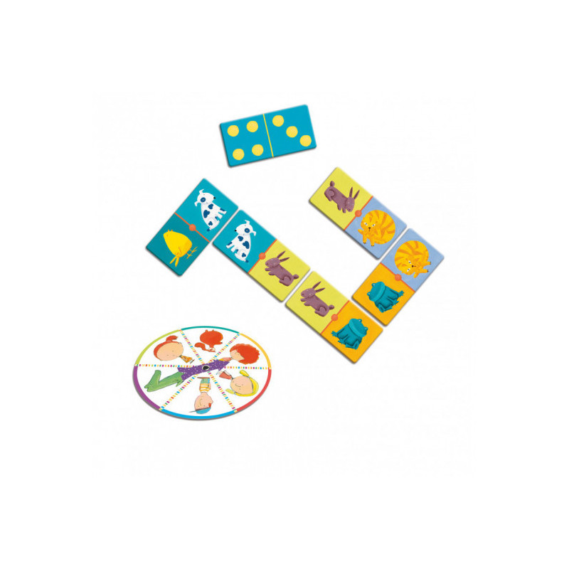 Djeco - Domino Colour animals