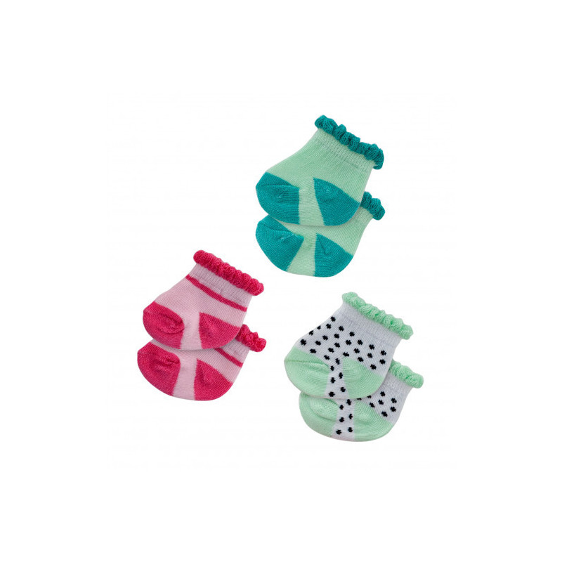 Heless - Sockor till dockan, 3 pack (35-45 cm)