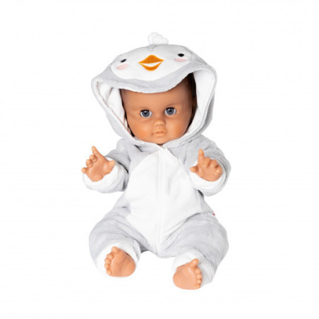 Heless - Onepiece till dockan, pingvin (35-45cm)