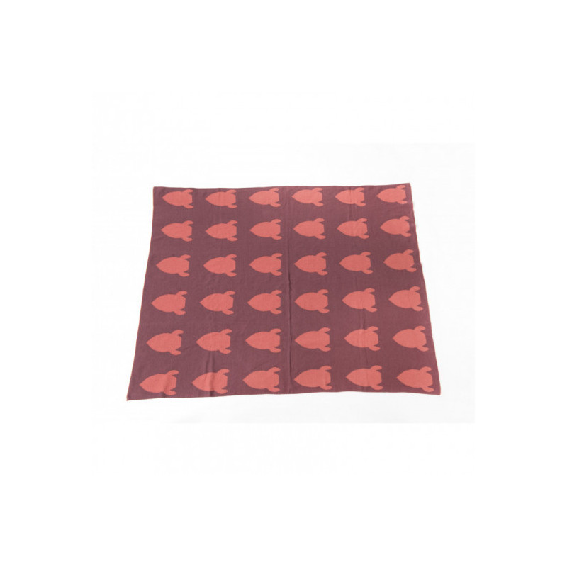 Pellianni - Knitted blanket organic red
